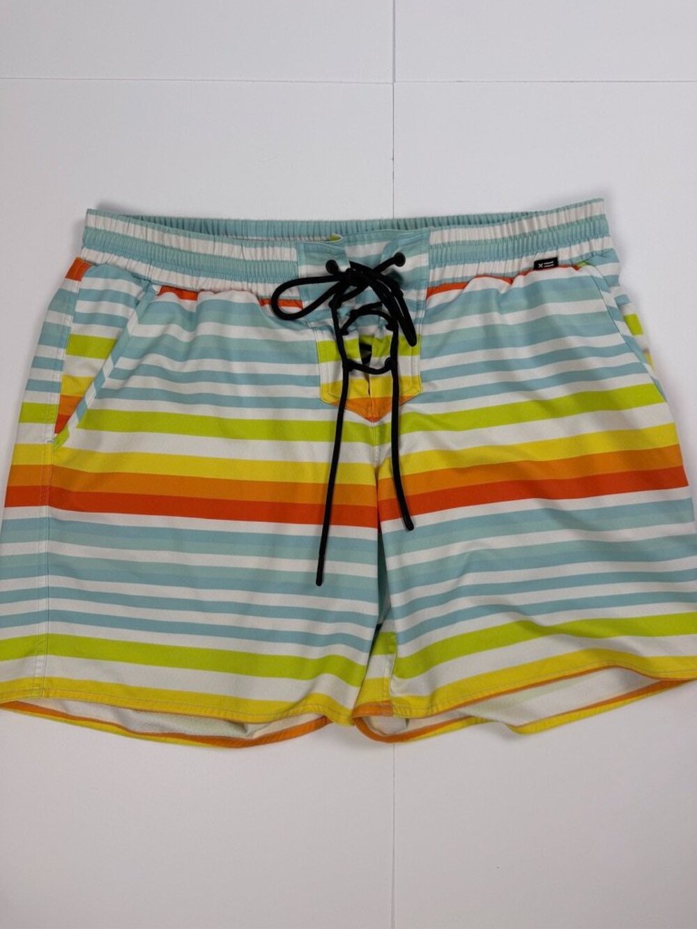TomboyX Retro Stripe Swim Shorts XL
